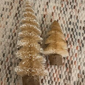 Anthropology Tan Bottle Brush Trees